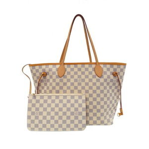 Louis Vuitton Damier Azur White Neverfull Tote Bag